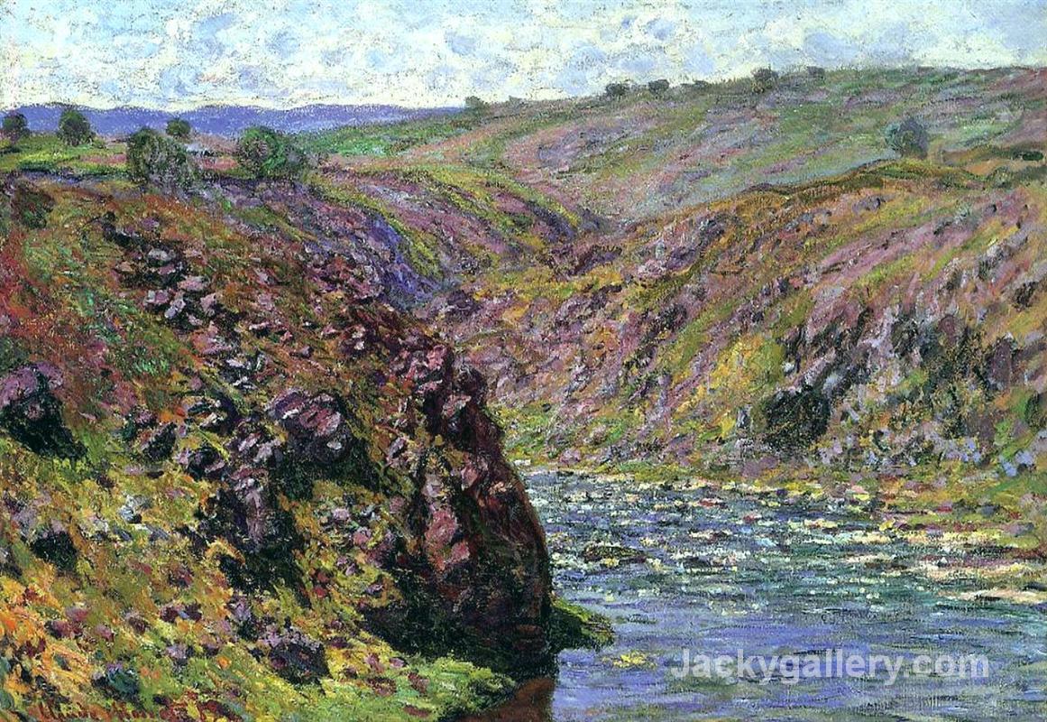 Valley of the Creuse, Sunlight Effect by Claude Monet paintings reproduction